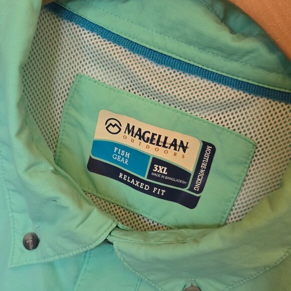 Men's MAGELLAN OUTDOORS Long Sleeve Fishing Shirt sz 3X - Picture 9 of 9